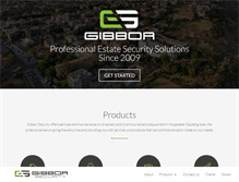 Tablet Screenshot of gibborsecurity.co.za